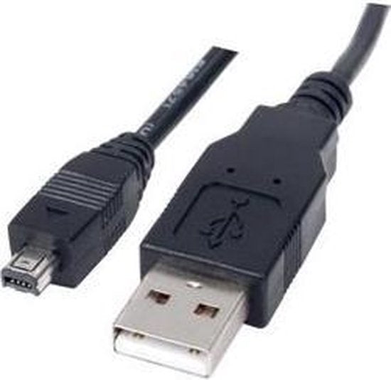 Nedis USB-Kabel - USB 2.0 - USB-A Male - Mini 4-Pin Male - 480 Mbps - Vernikkeld - 2.00 m - Rond - PVC - Zwart - Polybag - afbeelding 7