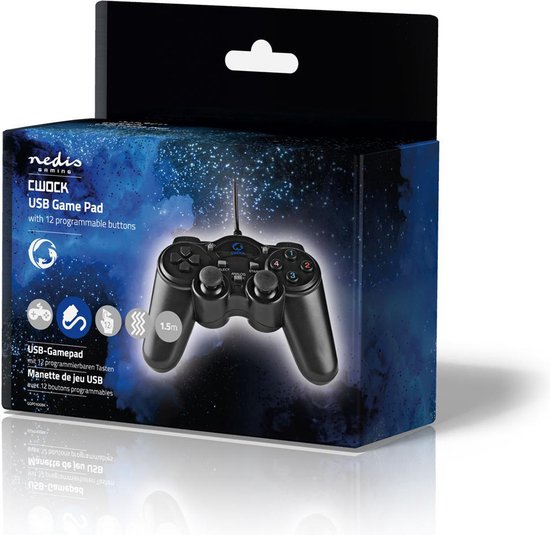 Nedis Gamepad | Force Feedback | USB-Voeding | Werkt met USB-Apparaten - afbeelding 14