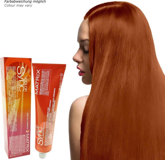 Matrix Color Sync by Socolor Crème tint haarkleuring zonder ammoniak 84ml - 08RC Light Blonde Red Copper / Hellblond Rot Kupfer - afbeelding 2