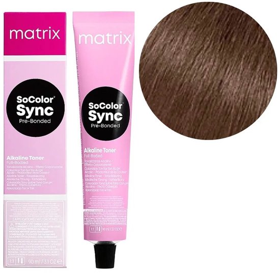 Matrix - SoColor Sync 7VM Midden Blond Violet Mocha - 90ml - afbeelding 2