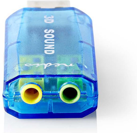 Nedis Geluidskaart - 5.1 - USB 2.0 - Microfoonaansluiting: 1x 3.5 mm - Headset-aansluiting: 3.5 mm Male - afbeelding 3