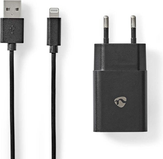 Nedis Oplader - 12 W - Snellaad functie - 1x 2.4 A - Outputs: 1 - USB-A - Lightning 8-Pins (Los) Kabel - 1.00 m - Single Voltage Output - afbeelding 6