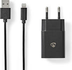 Nedis Oplader - 12 W - Snellaad functie - 1x 2.4 A - Outputs: 1 - USB-A - Lightning 8-Pins (Los) Kabel - 1.00 m - Single Voltage Output - afbeelding 6