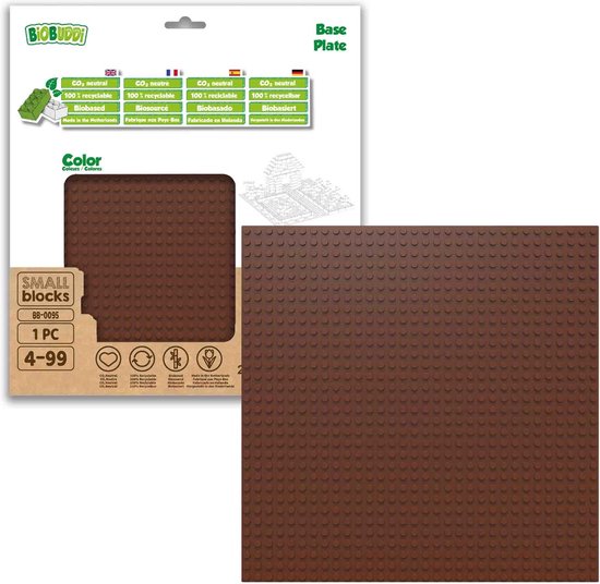 BiOBUDDi Basisplaten 32x32 basisplaat bruin BB-0095 Caramel Brown - afbeelding 3