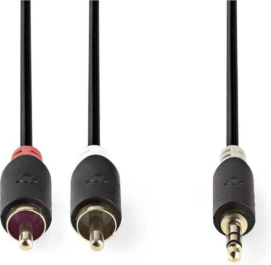 Nedis 3,5mm Jack - Tulp stereo audio kabel - zwart - meter - afbeelding 25