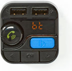 FM-Audiotransmitter voor Auto - Gefixeerd - Handsfree bellen - 0.8 " - LED-Scherm - Bluetooth - 5.0 V DC / 1.0 A / 5.0 V DC / 2.4 A - Bass boost - Google Assistant / Siri - Zwart - afbeelding 9
