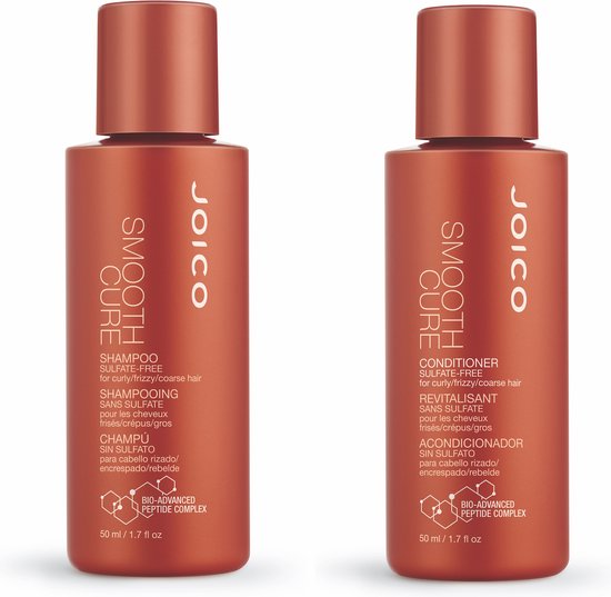Joico Smooth Cure Sulfate-Free Shampoo and Conditioner Set (2x 50ml) - afbeelding 1