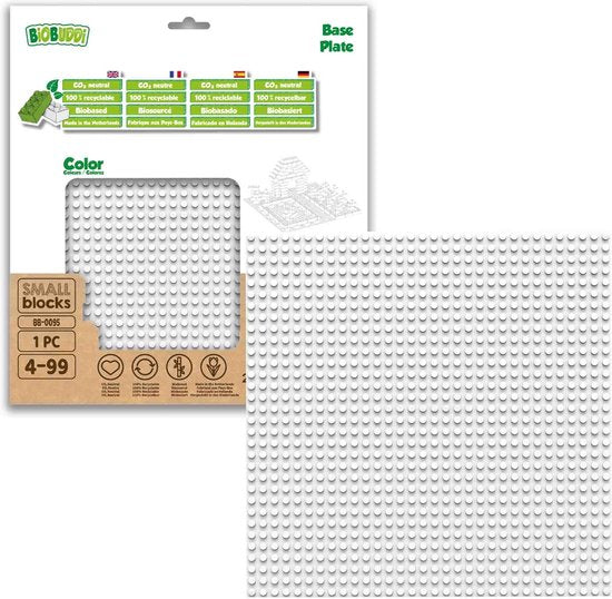 Biobuddi Basisplaten 32x32 basisplaat wit BB-0095 Snow white - afbeelding 3