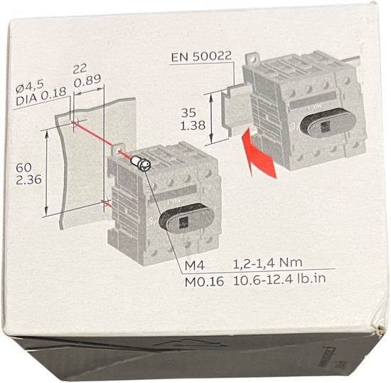 ABB Componenten SwitchLine - OT40F4N2 / Lastscheider 4P, 40 A bodem / DIN-rail montage, verkoop per: 1 x 1 stuk - 1SCA104932R1001, 6417019390727 | Aantal polen: 4 | Beschermingsgraad (NEMA): 1 | Vergrendelbaar: Nee | Beschermingsgraad frontzijde (IP) - afbeelding 6