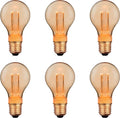 Nordlux - LED lamp - 6-pack - Gold Finisch - 1800K - Dimbaar - Retro Deco - E27 - Goud - afbeelding 1
