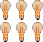 Nordlux - LED lamp - 6-pack - Gold Finisch - 1800K - Dimbaar - Retro Deco - E27 - Goud - afbeelding 1