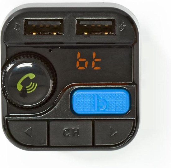 FM-Audiotransmitter voor Auto - Gefixeerd - Handsfree bellen - 0.8 " - LED-Scherm - Bluetooth - 5.0 V DC / 1.0 A / 5.0 V DC / 2.4 A - Bass boost - Google Assistant / Siri - Zwart - afbeelding 12