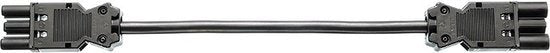 Wieland Koppelsnoer - GST18-3 (v) naar GST18-3 (m) - 3G1,50mm² - 2 meter - Zwart - afbeelding 2