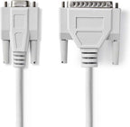 Seriële Kabel - D-SUB 25-Pins Male - D-SUB 9-Pins Female - Vernikkeld - 2.00 m - Rond - PVC - Ivoor - Envelop - afbeelding 3