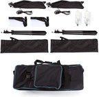 Nedis Lampenset voor Fotostudio - 70 W - 5500 K - 4000 lm - Werk hoogte: 60-180 cm - Inclusief lampen: 2 - Inclusief reistas - Zwart - afbeelding 4
