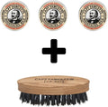 Captain Fawcett Expedition Strength Mustache Wax 15ml x 3 + Wild Boar Bristle Moustache Brush CF. 957 - afbeelding 1