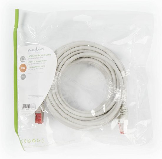 Nedis CAT6 Netwerkkabel - RJ45 Male - RJ45 Male - S/FTP - m - Rond - LSZH - afbeelding 17