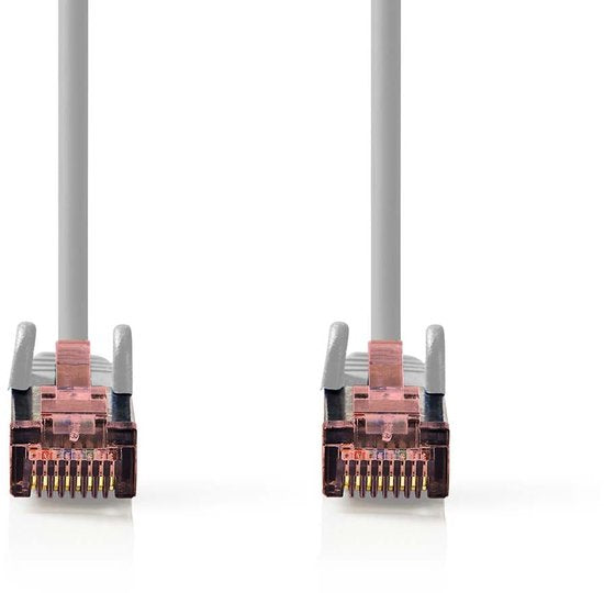 Nedis CAT6 Netwerkkabel - RJ45 Male - RJ45 Male - S/FTP - 2.00 m - Rond - LSZH - Grijs - Envelop - afbeelding 2