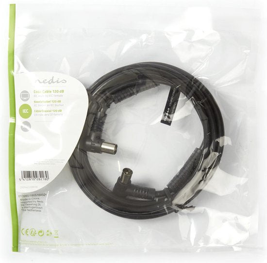 Nedis CoaxCbl 120dB IEC (Coax) M-IEC (Coax) F WH - afbeelding 15
