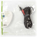 Nedis Stereo-Audiokabel - 3,5 Male - 2x RCA Male - Vernikkeld - m - Rond - Zwart - Label - afbeelding 33