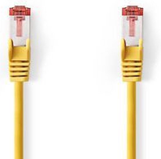 CAT6 Netwerkkabel - RJ45 Male - RJ45 Male - S/FTP - 30.0 m - Rond - LSZH - Geel - Polybag - afbeelding 11