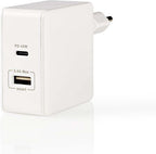 Nedis thuislader met 1 USB-C PD en 1 USB-A poort - 57W - afbeelding 2
