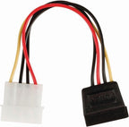 Nedis Interne Voedingskabel - Molex Male - SATA 15-Pins Female - Verguld - 0.15 m - Rond - PVC - Multicolour - Doos - afbeelding 6