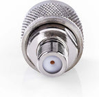 Nedis Satelliet- en Antenne-Adapter - N-Male - F-Female - Vernikkeld - 75 Ohm - Recht - Metaal - Zilver - 10 Stuks - Polybag - afbeelding 3