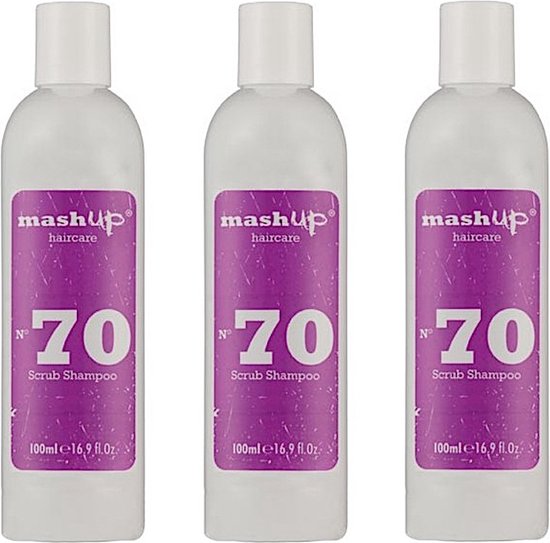 mashUp haircare N° 70 Scrub Shampoo 100ml – 3 stuks - afbeelding 1