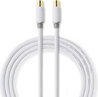 Coaxkabel 100 dB | IEC (coax) male - IEC (coax) male | 5,0 m | Wit - afbeelding 3