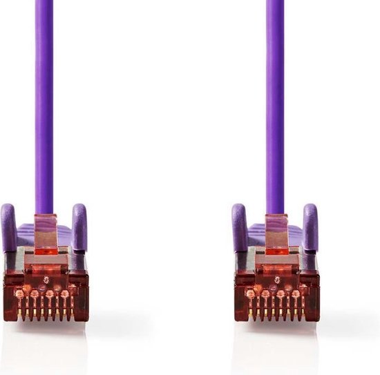 Nedis CAT6 Netwerkkabel - RJ45 Male - RJ45 Male - S/FTP - 30.0 m - Rond - LSZH - Violet - Polybag - afbeelding 10