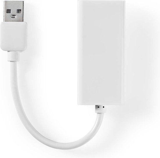 Nedis USB-netwerkadapter - USB 2.0 - 100 Mbps - USB-A Male - RJ45 Female - 0.20 m - Rond - Verguld - Koper - Wit - Envelop - afbeelding 1