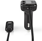 Nedis FM-Audiotransmitter voor Auto - Gefixeerd - Handsfree bellen - 0.8 " - LED-Scherm - Bluetooth - 5.0 V DC / 1.0 A / 5.0 V DC / 2.4 A - Google Assistant / Siri - Grijs / Zwart - afbeelding 8