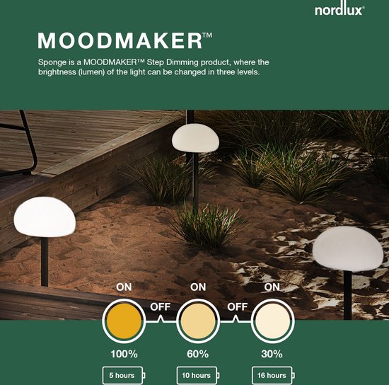Nordlux Sponge 34-batterijlamp-LED module-wit - afbeelding 3