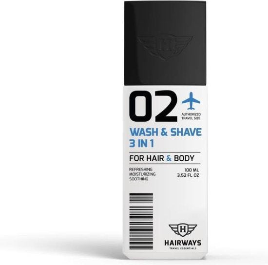 Hairways - 02 - Wash & Shave 3 In 1 - 100 ml - afbeelding 3
