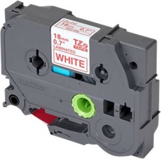 TZ-242 18mm - red on white - laminated (8m) - afbeelding 4