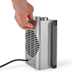 Nedis Keramische PTC-Ventilatorkachel - 1000 / 1500 W - 2 Verwarmingsmodi - Instelbare thermostaat - Oververhittingsbeveiliging - Omvalpreventie - afbeelding 4