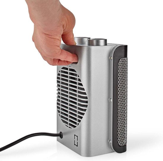 Nedis Keramische PTC-Ventilatorkachel - 1000 / 1500 W - 2 Verwarmingsmodi - Instelbare thermostaat - Oververhittingsbeveiliging - Omvalpreventie - afbeelding 4