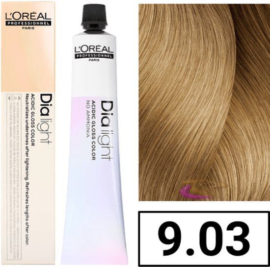 Dye No Ammonia L'Oreal Professionnel Paris Dia Light Nº 9,03 (50 ml) - afbeelding 1