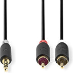 Nedis 3,5mm Jack - Tulp stereo audio kabel - zwart - meter - afbeelding 50