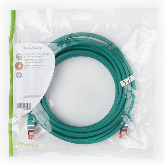Nedis CAT6 Netwerkkabel - RJ45 Male - RJ45 Male - S/FTP - m - Rond - LSZH - afbeelding 143