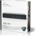 Nedis HDMI-Splitter - 4-Poorts poort(en) - HDMI Input - 4x HDMI Output - 4K@30Hz - 3.4 Gbps - Metaal - Antraciet - afbeelding 9
