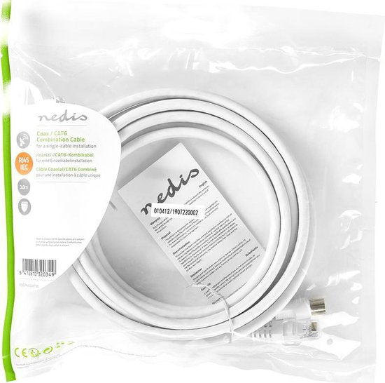 Nedis Coax- / Cat6-combinatiekabel Met Connectoren M - afbeelding 11