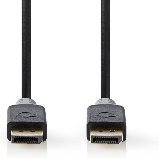 Nedis DisplayPort-Kabel - DisplayPort Male - DisplayPort Male - 8K@60Hz - Verguld - 2.00 m - Rond - PVC - Antraciet - Doos - afbeelding 9