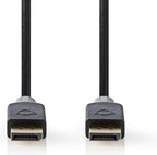 Nedis DisplayPort-Kabel - DisplayPort Male - DisplayPort Male - 8K@60Hz - Verguld - 2.00 m - Rond - PVC - Antraciet - Doos - afbeelding 9