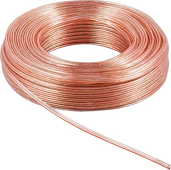 Goobay Luidspreker kabel (CU koper) - 2x 1,50mm² / transparant - 100 meter - afbeelding 4