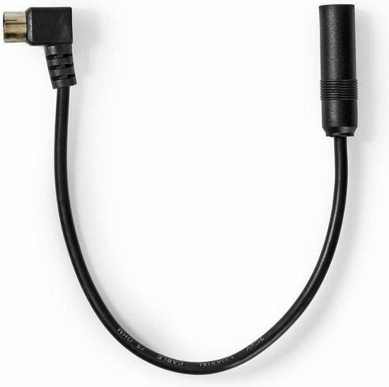 Nedis Kabel voor Auto-Antenne - IEC (Coax) Male - Auto-Antenne-Aansluiting - Vernikkeld - 0.30 m - Rond - PVC - Zwart - Polybag - afbeelding 7