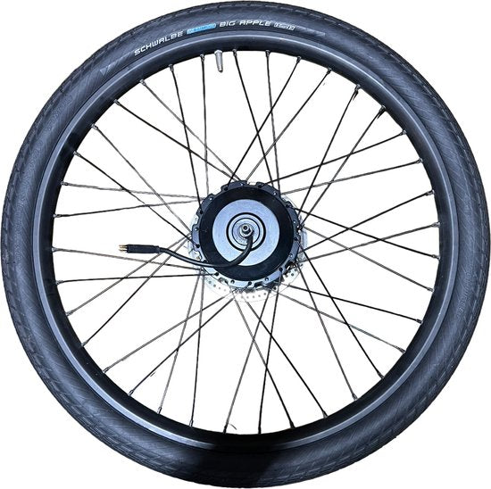 VanMoof origineel Voorwiel X2 (24 inch, kleine wiel met balloon band) incl. Motor, Band, Schijfrem en diversen Accessoires - afbeelding 1