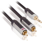 Profigold 3,5mm Jack - Tulp stereo audio kabel - zwart - 3 meter - afbeelding 1