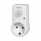 Doorvoerstekker met bewegingsmelder,( NIET VOOR BELGIE GESCHIKT !! )Schakelt diversen apparaten tot 1200 watt - Plug-in Bewegingssensor met stopcontact - PIR Sensor IP20 - 120 ° Detectie - Voor Nederlands Stopcontact - afbeelding 1